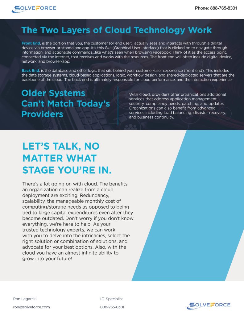 Solveforce What is the Cloud? – SolveForce Unified Intelligence