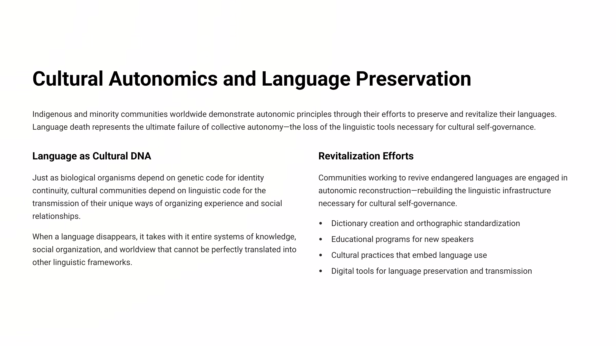 Autonomics: The Law of Self